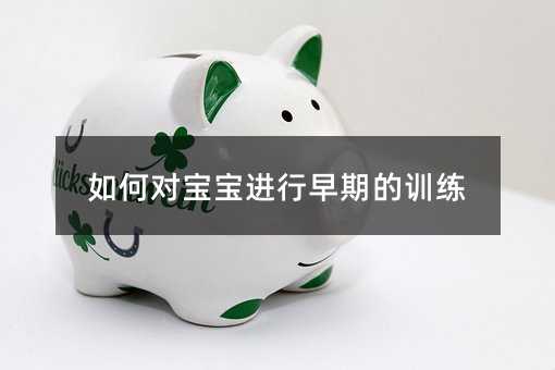 如何對寶寶進(jìn)行早期的訓(xùn)練