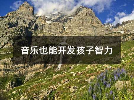 音樂也能開發(fā)孩子智力