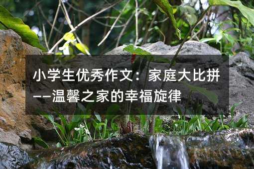 小學生優秀作文:家庭大比拼——溫馨之家的幸福旋律