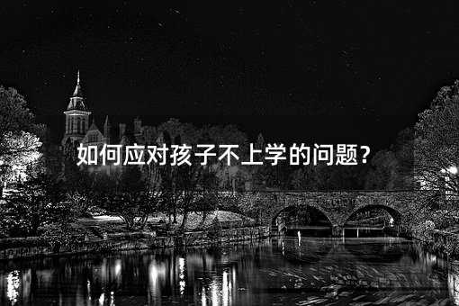 如何應(yīng)對孩子不上學的問題?
