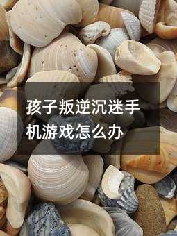 孩子叛逆沉迷手機游戲怎么辦