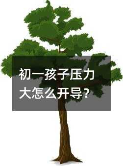 初一孩子壓力大怎么開導?