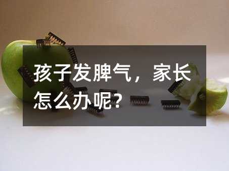 孩子發脾氣,家長怎么辦呢?