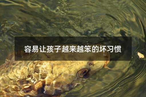 容易讓孩子越來越笨的壞習(xí)慣