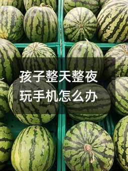 孩子整天整夜玩手機怎么辦