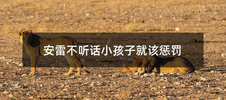 安雷不聽話小孩子就該懲罰