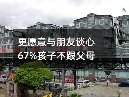 更愿意與朋友談心 67%孩子不跟父母溝通