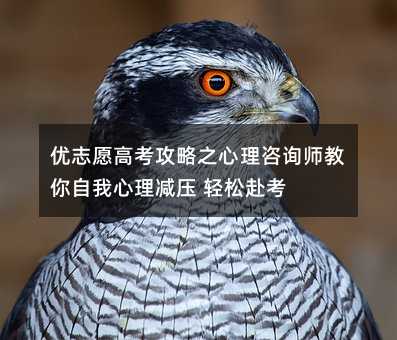 優(yōu)志愿高考攻略之心理咨詢師教你自我心理減壓 輕松赴考