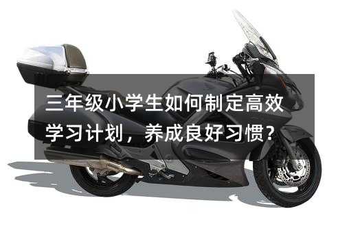 三年級(jí)小學(xué)生如何制定高效學(xué)習(xí)計(jì)劃,養(yǎng)成良好習(xí)慣?