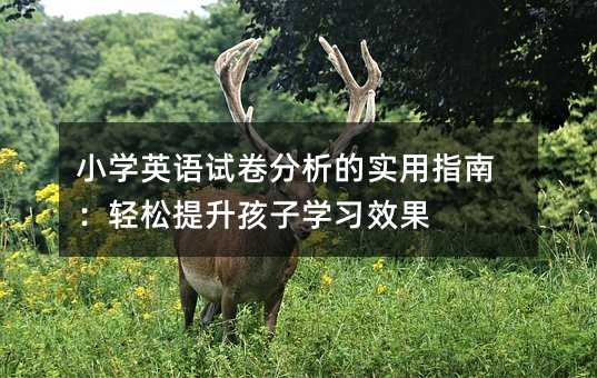 С�WӢ�Zԇ�������Č���ָ�ϣ��p���������ӌW��Ч��