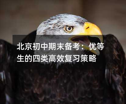 北京初中期末備考:優等生的四類高效復習策略