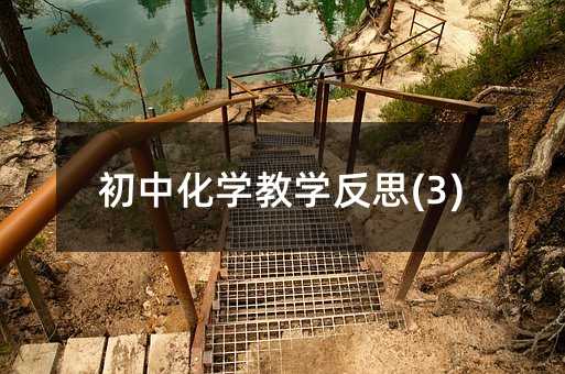 初中化學(xué)教學(xué)反思(3)