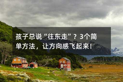 孩子總說“往東走”?3個簡單方法,讓方向感飛起來!