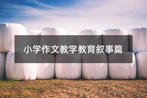 小學作文教學教育敘事篇
