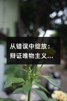 從錯誤中綻放:辯證唯物主義教你如何高效學習