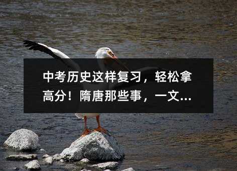 中考歷史這樣復習,輕松拿高分!隋唐那些事,一文搞定