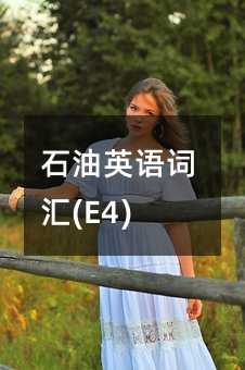 ʯ��Ӣ�Z�~�R(E4)